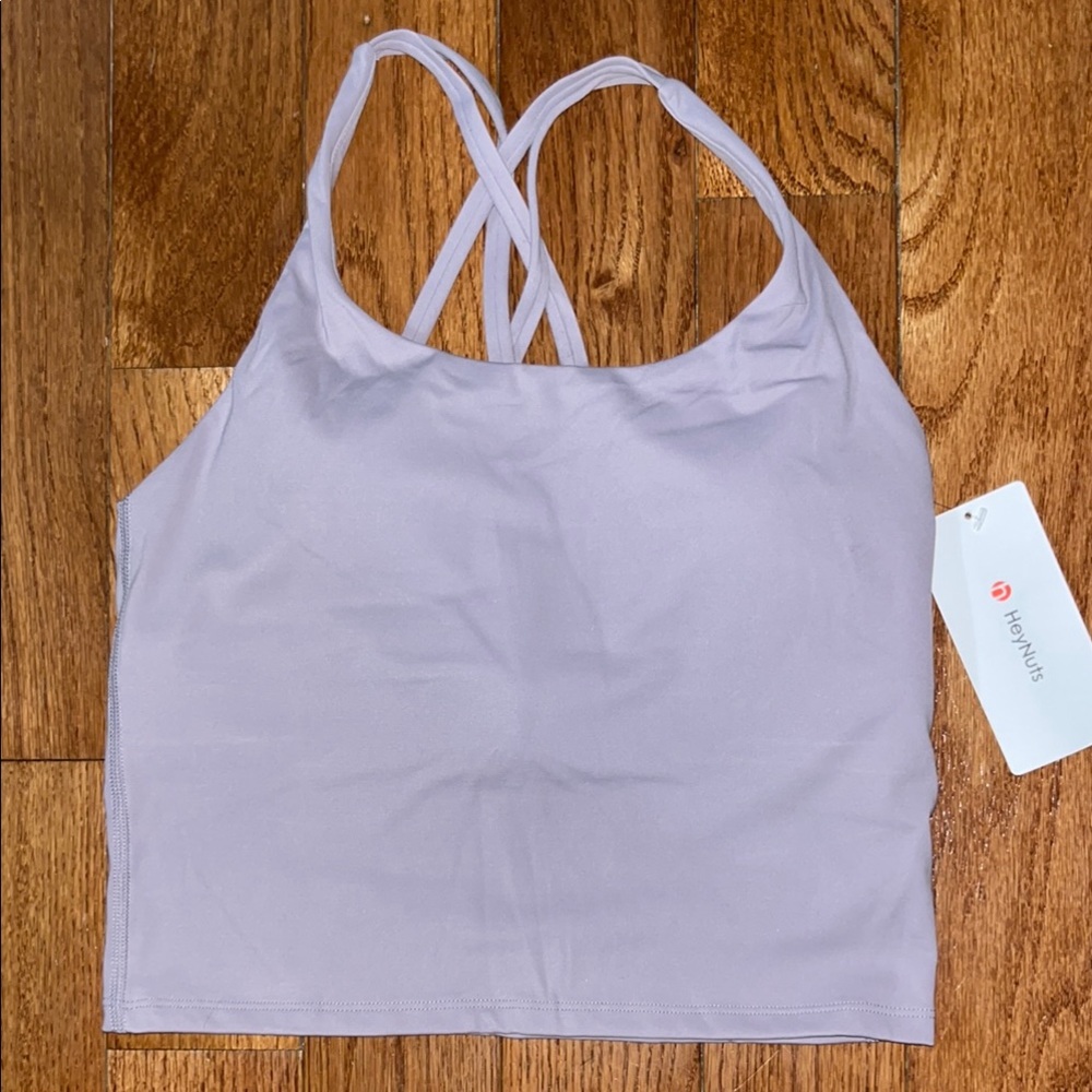 Heynuts Lavender Strappy Sports Bra Tank - Light Purple